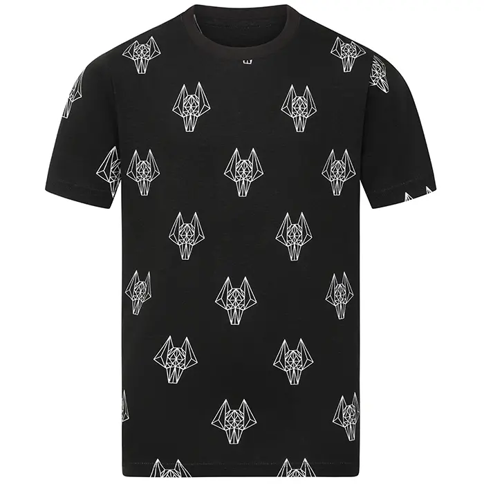 Wolverhampton Wanderers Shirt Store | Graphic Print Pyjama Set – Kids – Black Collection Wolverhampton Wanderers Official Gear